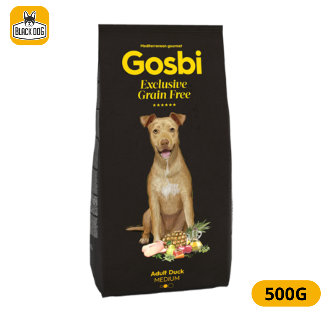 GOSBI EXCLUSIVE GRAIN FREE ADULT DUCK MEDIUM 500G
