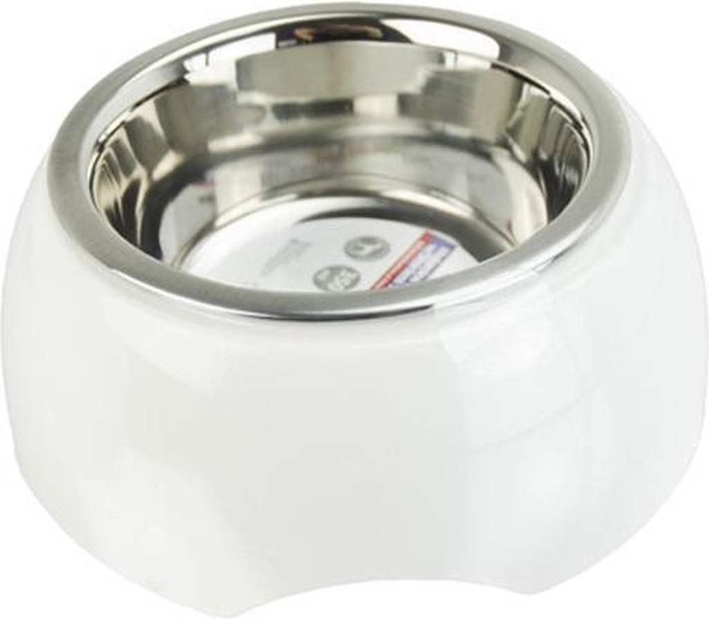 PLATO PARA MASCOTA MELAMINA-ACERO MED