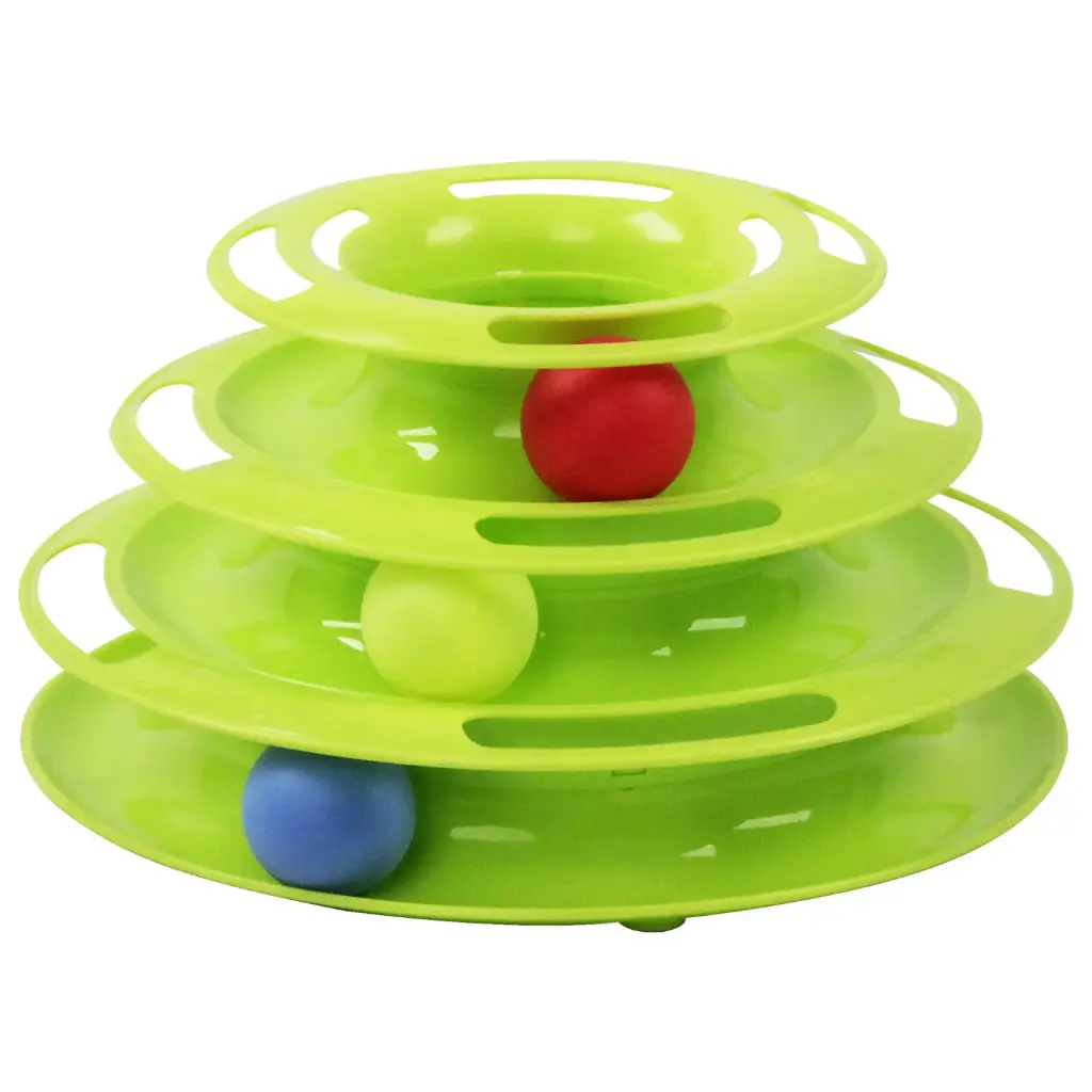 28509 PAWISE TRACK TOWER CAT TOY