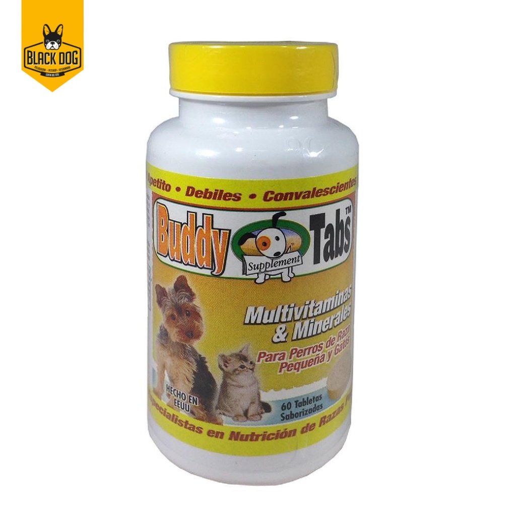 BUDDY TABS MULTIVITAMINAS AMARILLO 60 TAB