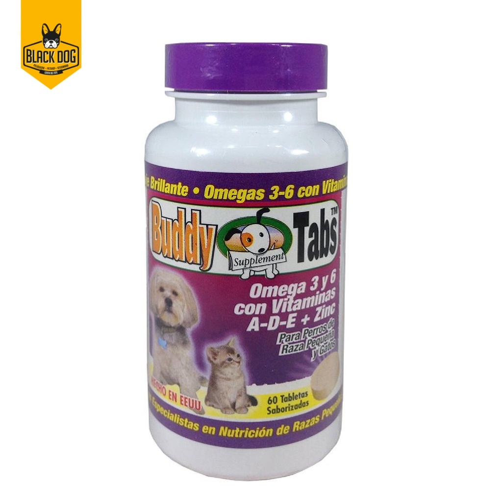 BUDDY TABS OMEGA 3/6 MORADO 60 TAB