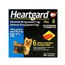 HEARTGARD PLUS S 68MCG/57MG HASTA 11 KG 