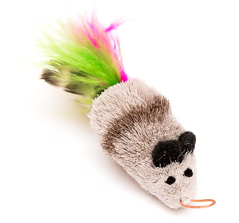 CAT TOY MOUSE FEATHER