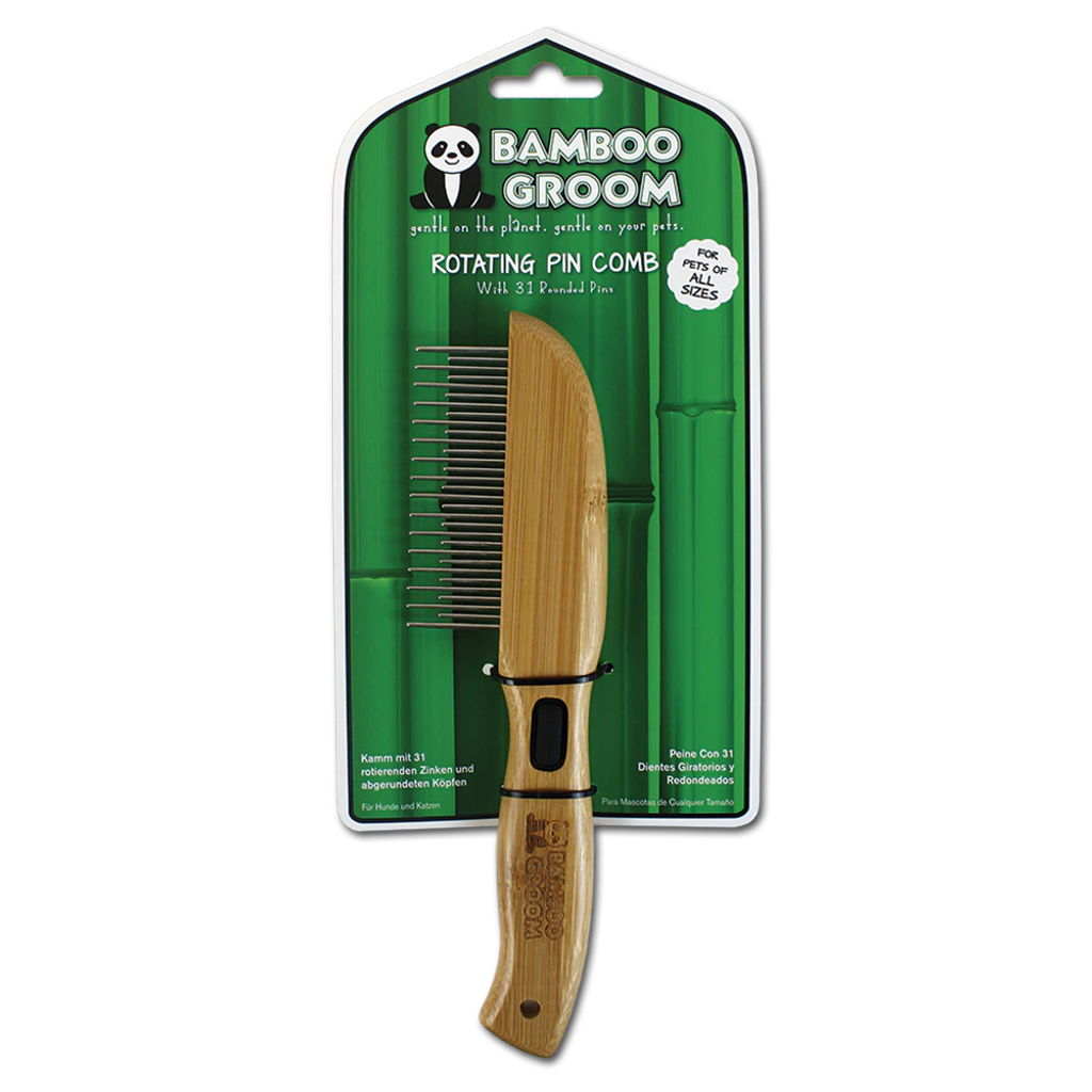 BAMBOO GROOM ROTATING 41 PIN COMB ONE SIZE