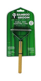 BAMBOO GROOM DOUBLE SIDED DEMATTING COMB ONE SIZE