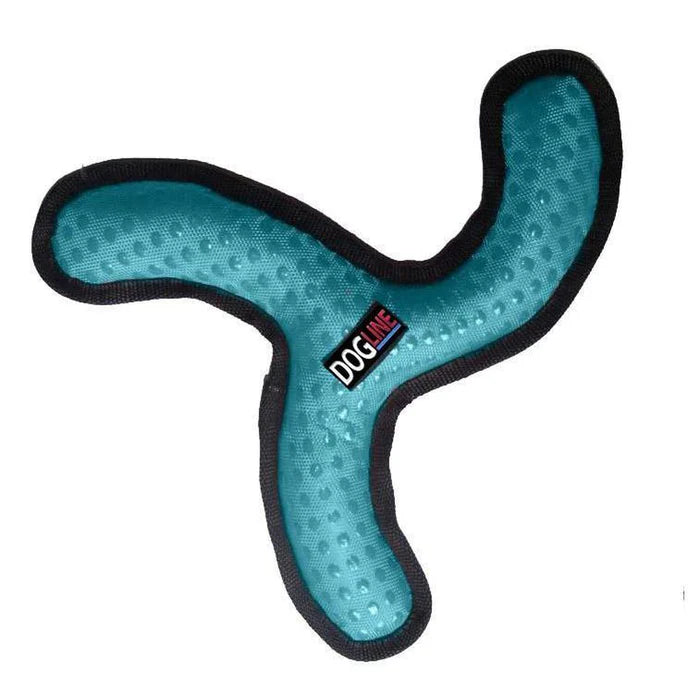 DOGLINE GRIP N BITE BOOMERANG TEAL