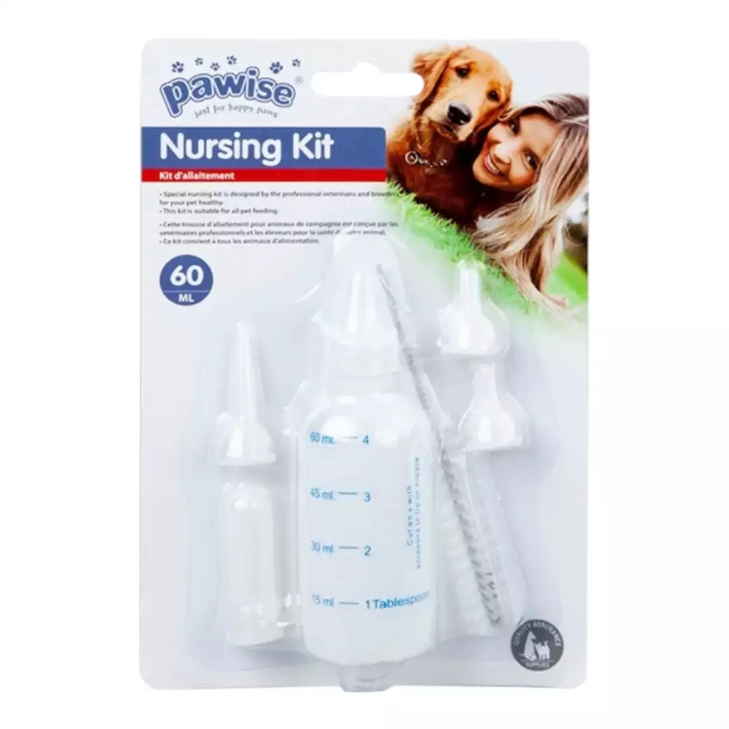 PAWISE SET DE BOTELLITA Y CEPILLOS PARA MASCOTA