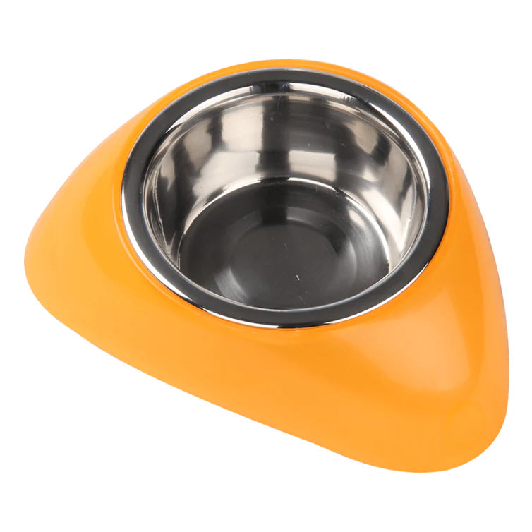 STAINLESS STEEL BOWL W/PLASTIC STAND S 350ML