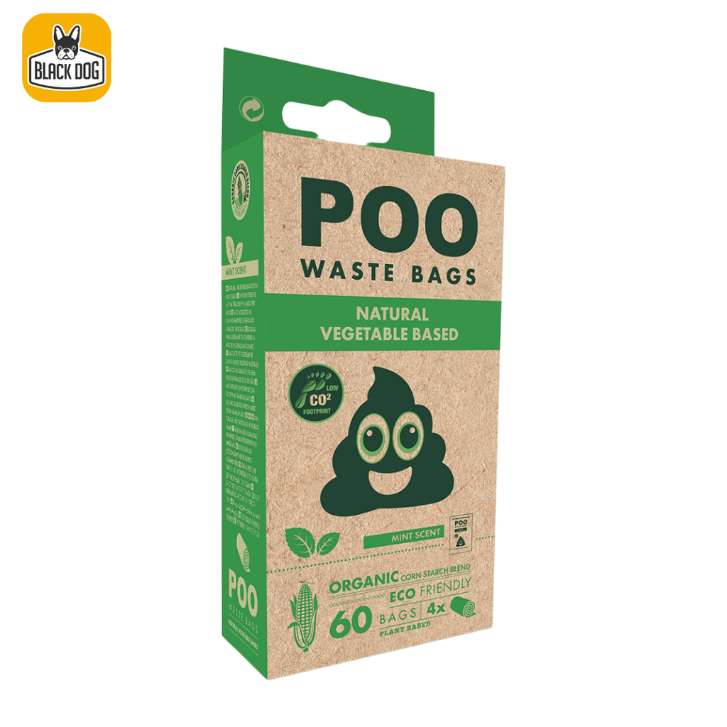 POO Dog Waste Bags (60 bags) - MINT