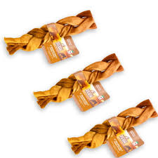 6" Braided Bully Cheek Sticks