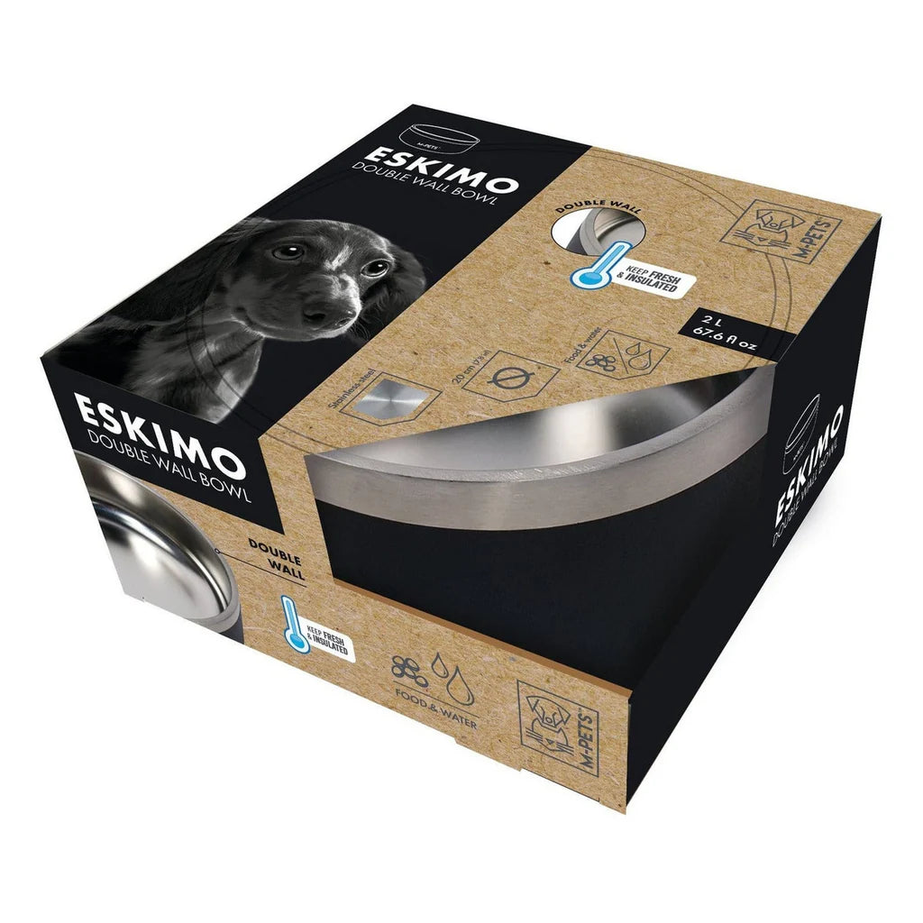 ESKIMO Double Wall Bowl 1.25 L - Black