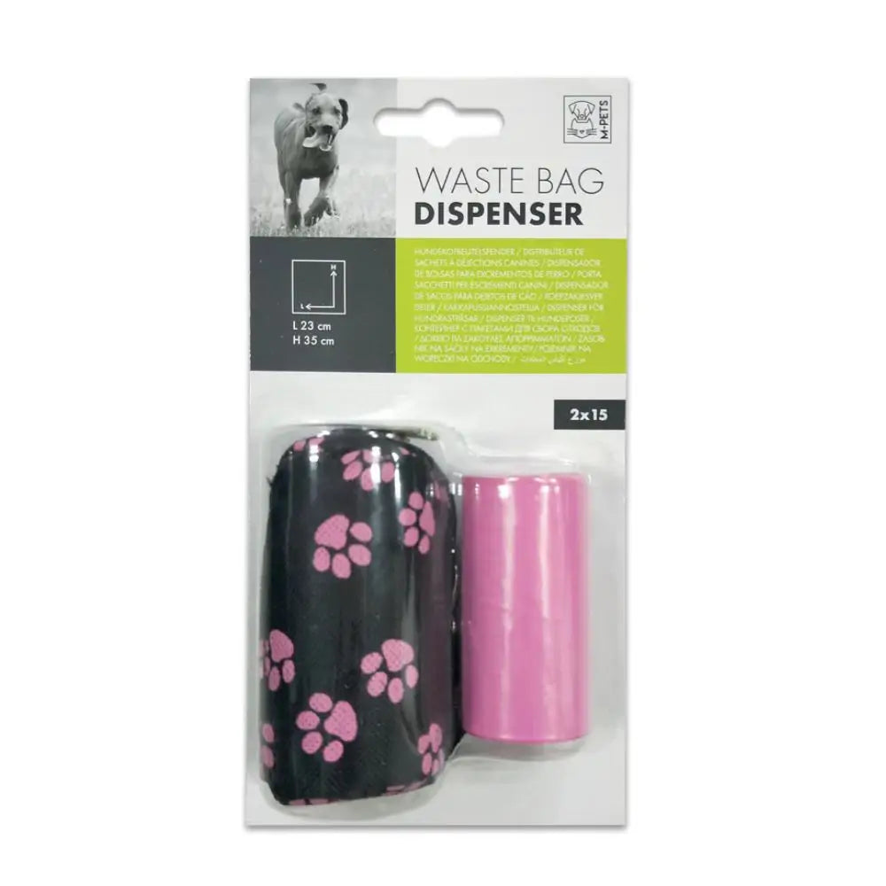 Waste Bag with soft dispenser - Pink