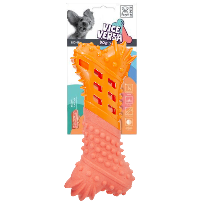 Vice Versa Dog Toy Bone - Bacon scent