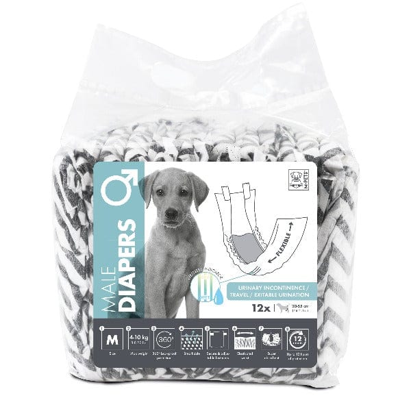 DIAPERS - Male Dog - M