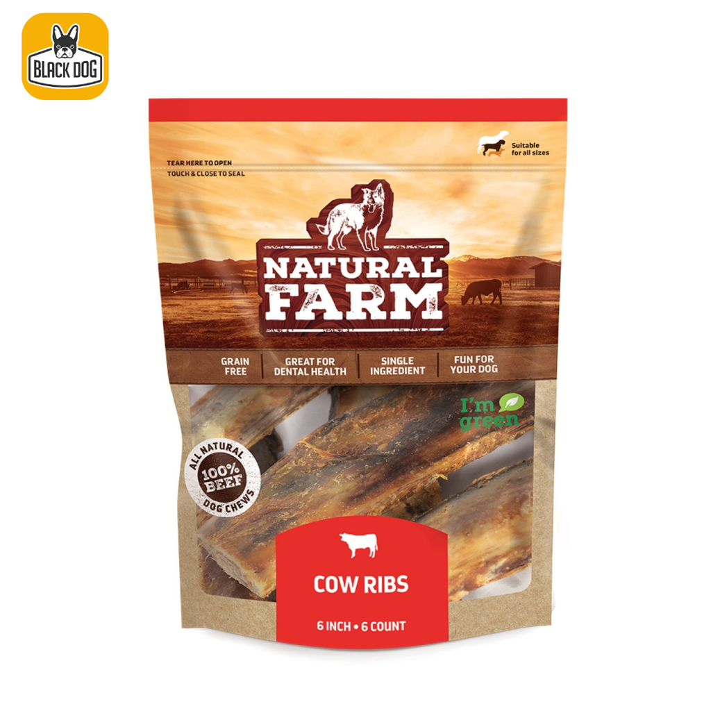 6" Cow Ribs 6-pack