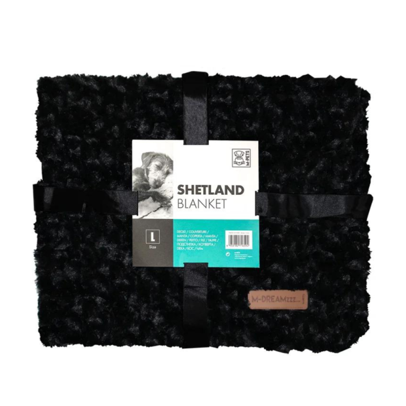 SHETLAND Blanket - L - Black
