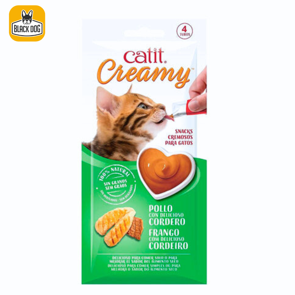 CATIT CREAMY POLLO CON CORDERO 40G