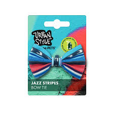 Urban Style Jazz Stripes Bow Tie XS/S