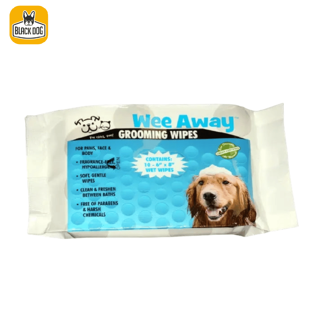 HYPOALLERGENIC WEE AWAY GROOMING WIPES TRAVEL