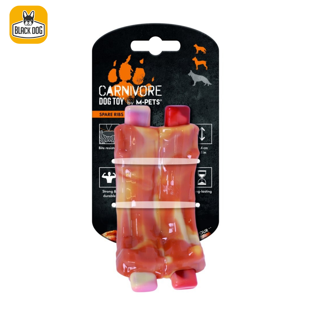 CARNIVORE Dog Toy Spare Ribs - bacon flavour