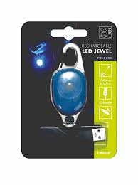 Rechargeable LED JEWEL for dog - Blue