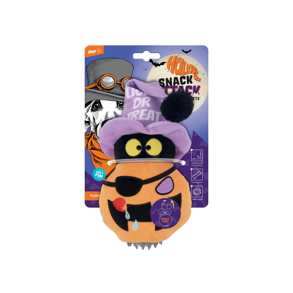 Halloween Snack Attack Dog Toy -  Ghost
