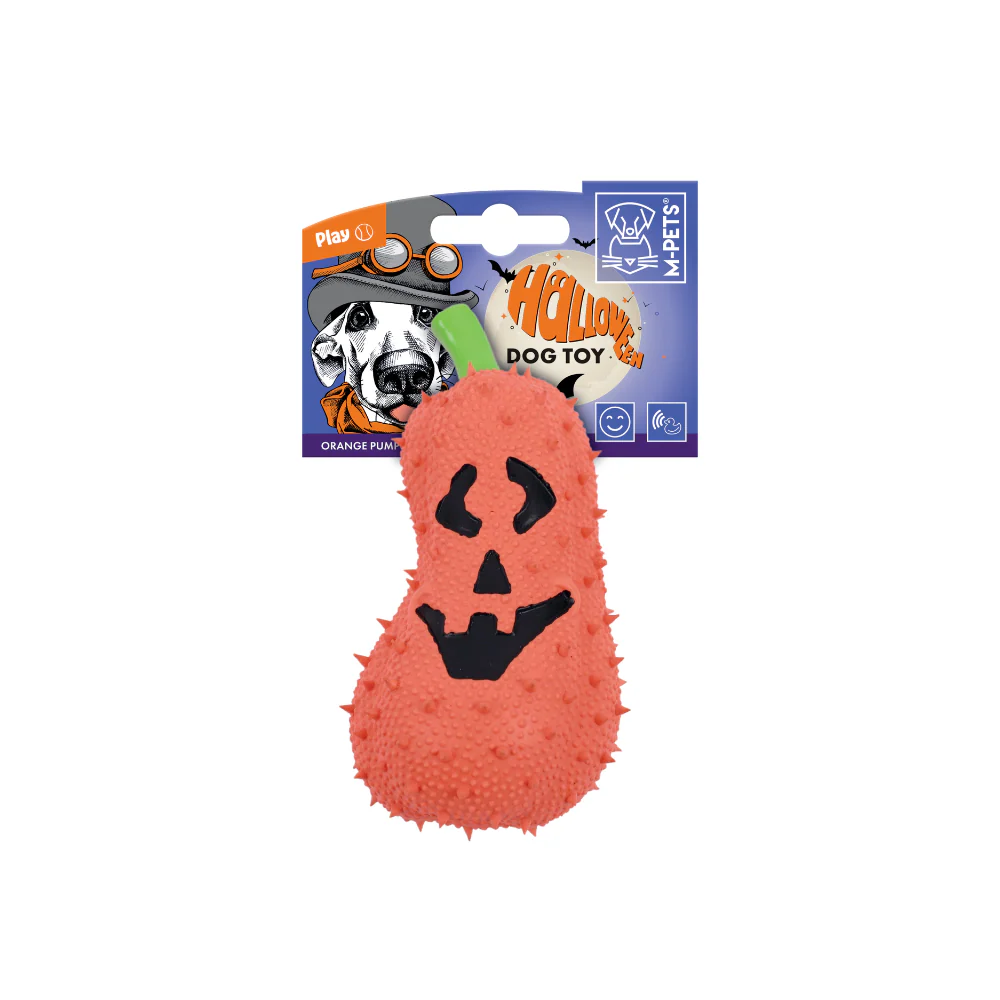 Halloween Dog Toy - Orange Pumpkin