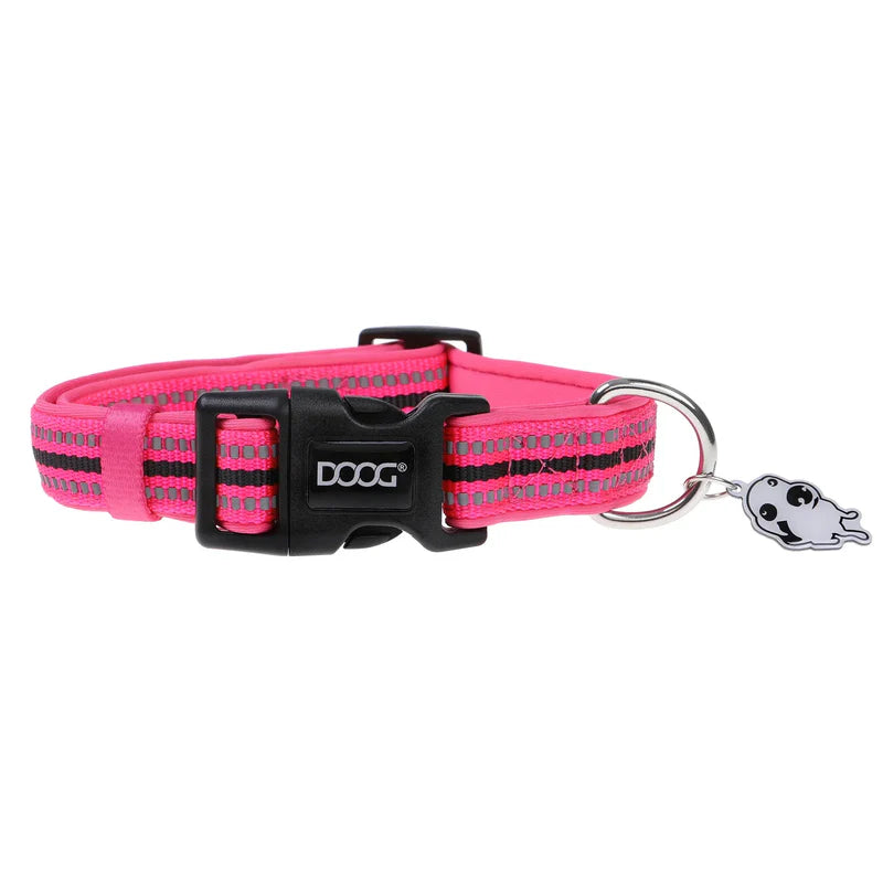 DOOG Neoprene Dog Collar LADY (Neon) - Large