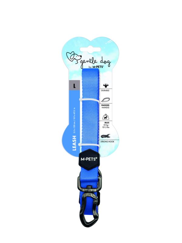 GENTLE DOG Leash L Blue