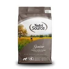 NUTRISOURCE SENIOR CHICKEN & RICE 4LBS 