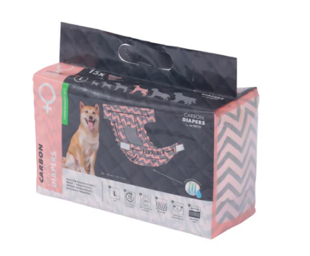 CARBON DIAPERS - Female Dog - (L) - 15 pcs