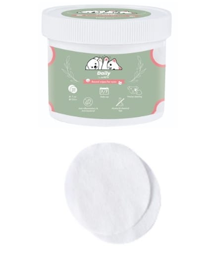 DAILY Round wipes for eyes 100 pcs