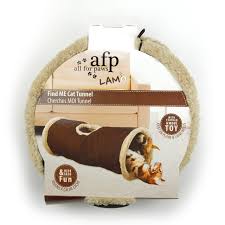 LAM-Find Me Cat Tunnel 120cm - Grey/Tan