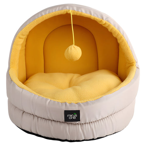 Hideaway Cat Cave Yellow