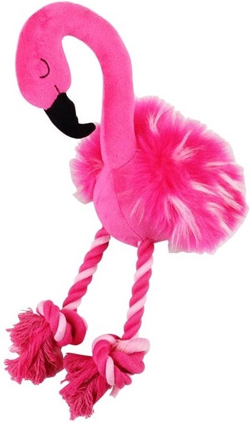 Flamingo w/ rope legs  L 10pcs/mesh rope