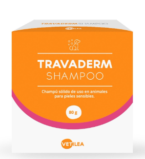 TRAVADERM SHAMPOO SOLIDO 80GR - VETILEA