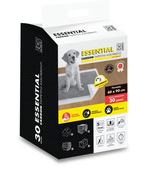 ESSENTIAL Carbon Training Pads 60 x 90 cm - 30 pcs