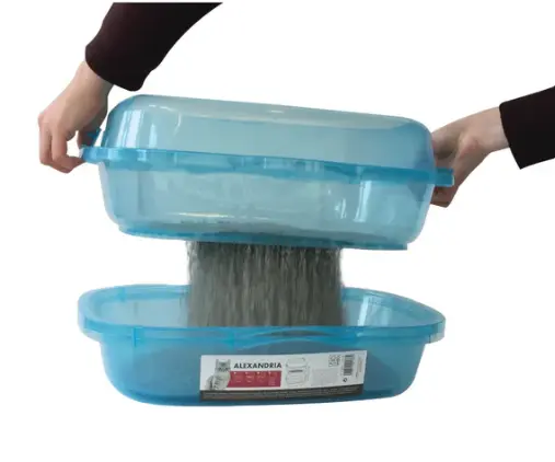 ALEXANDRIA - CAT LITTER TRAY WITH RIM