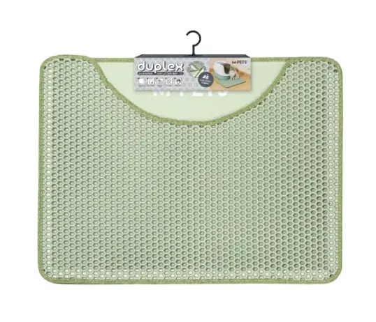 DUPLEX Cat Litter Mat - Horizontal Green