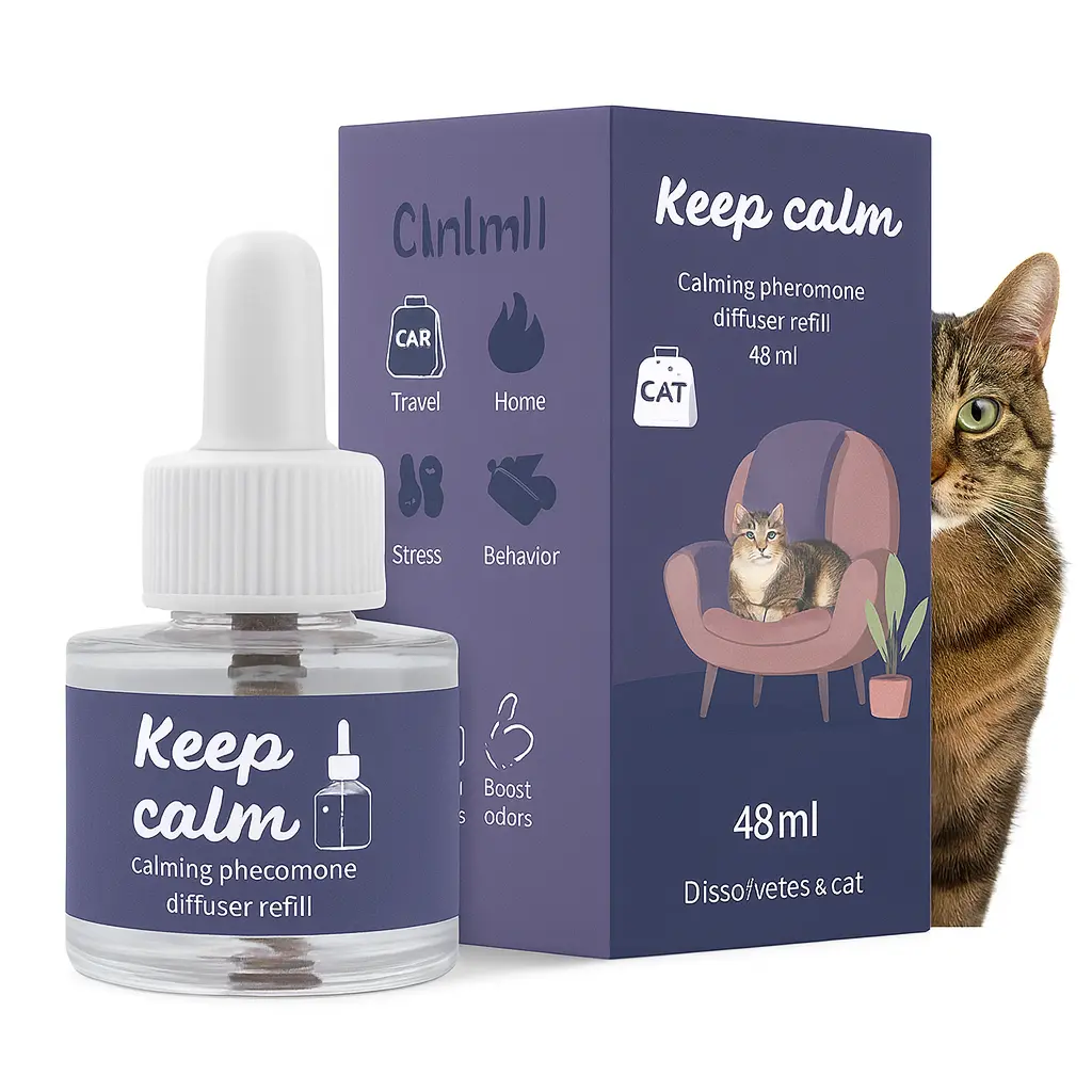 KEEP CALM - Calming Pheromone diffuser for cats refill 48ml 