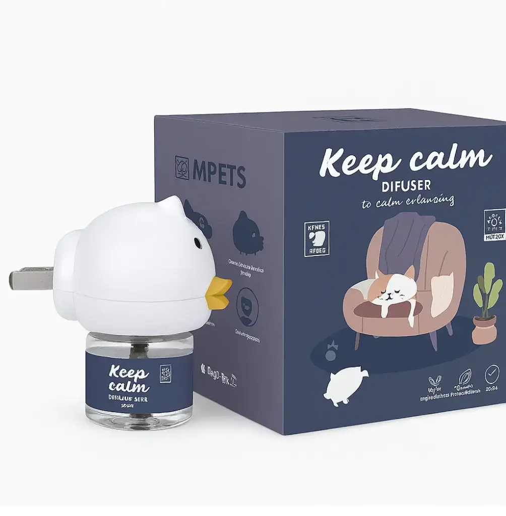 KEEP CALM - Calming Pheromone diffuser for cats-US Standard 48ml 