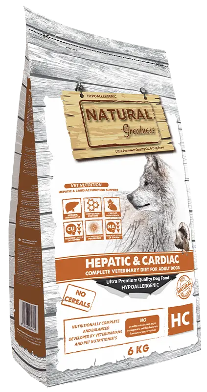VET DIET HEPATIC & CARDIAC NG DOG 6KG 