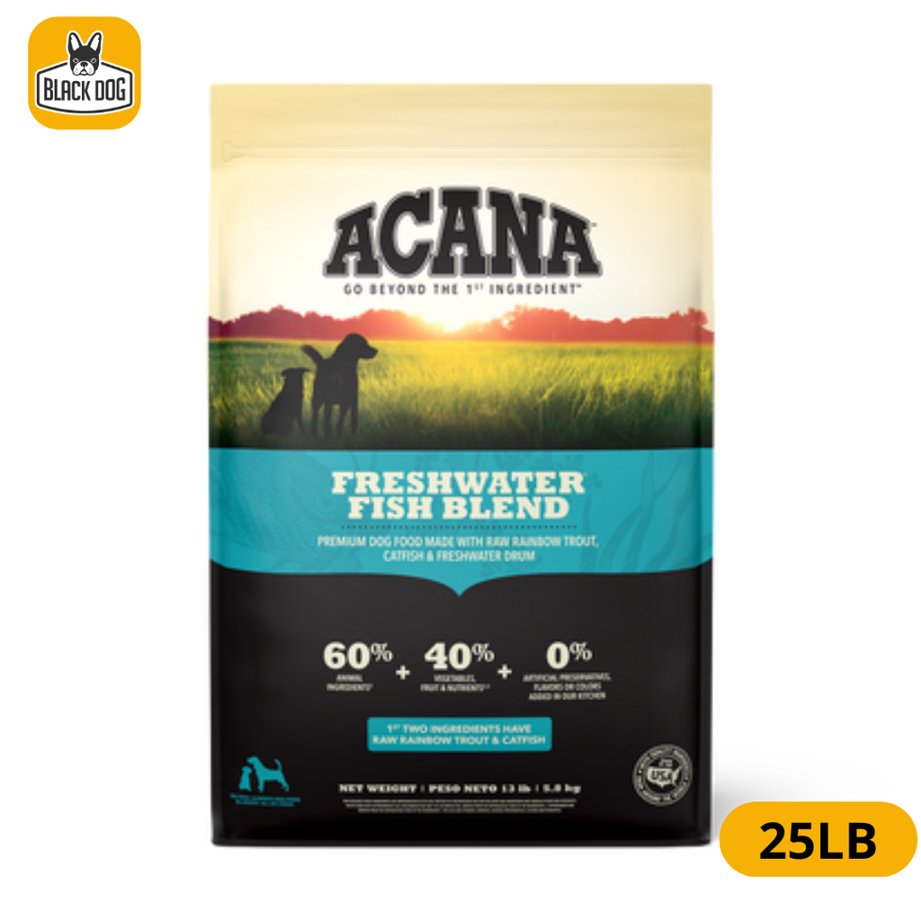 ACANA DOG HERITAGE FRESHWATER FISH 25LBS