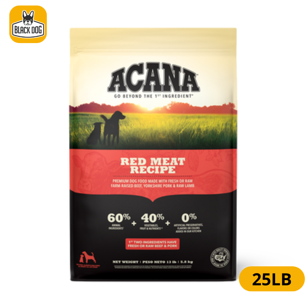 ACANA DOG HERITAGE RED MEATS 25 LBS