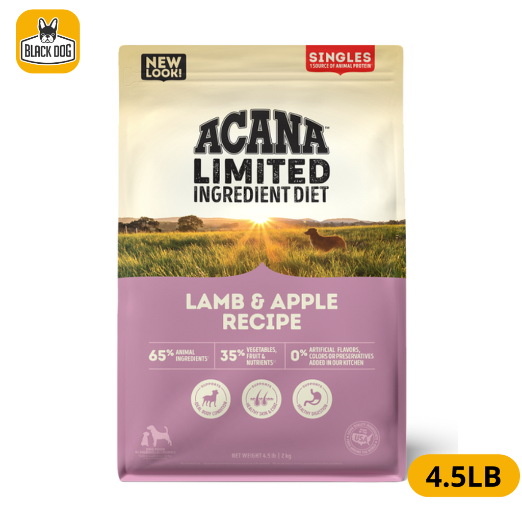 ACANA DOG SINGLES LAMB & APPLE 4.5LB