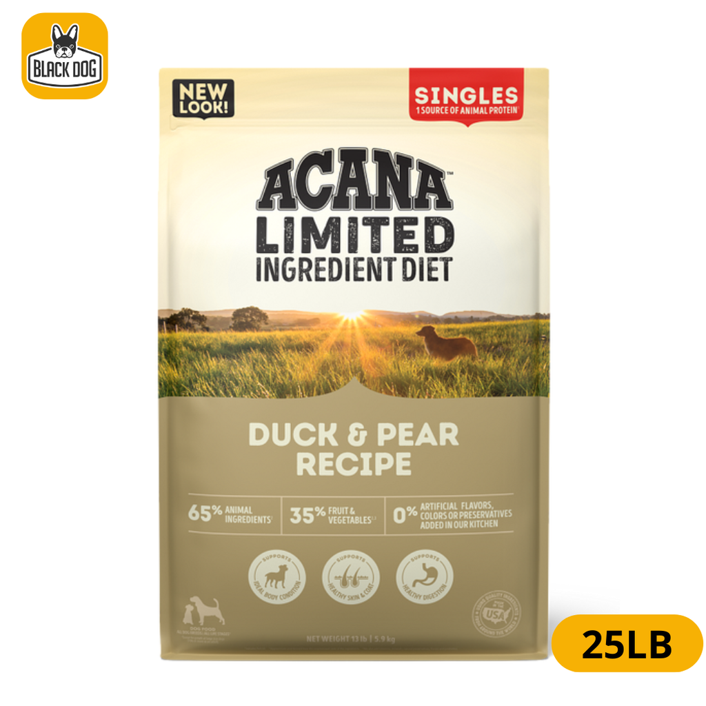 ACANA DOG SINGLES DUCK & PEAR 25LBS