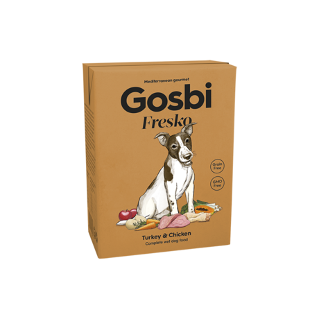 GOSBI FRESKO DOG TURKEY & CHICKEN 375G