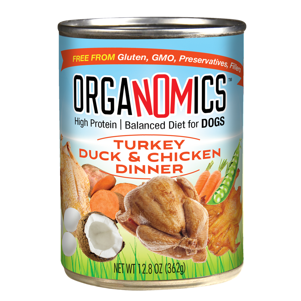 ORGANOMICS TURKEY & DUCK DINNER DOG 362G