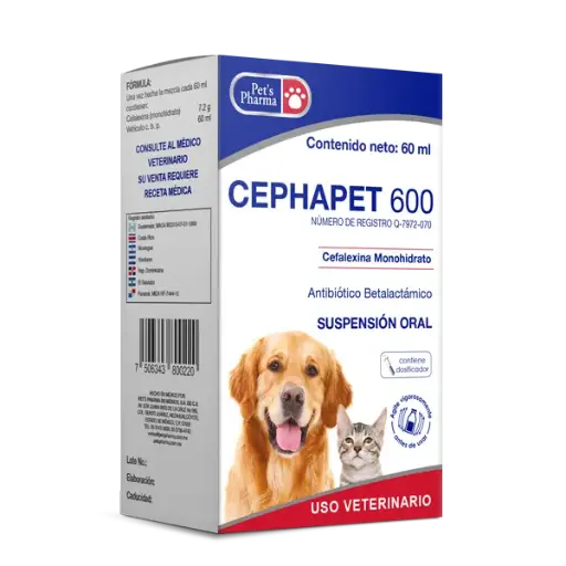 [7506343800220] CEPHAPET 600 SUSPENSION ORAL 60ML