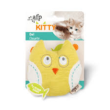 [2722] AFP CAT TOY THE OWL YELLOW